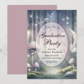 Lanternlight Dreams Bezauberter Wald Abschluss Einladung (Vorne/Hinten)