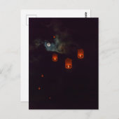 Lanterns am Himmel Postkarte (Vorne/Hinten)