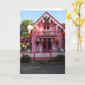 Lanterns and Pink Gingerbread - Martha's Vineyard Karte (Gelbe Blume)