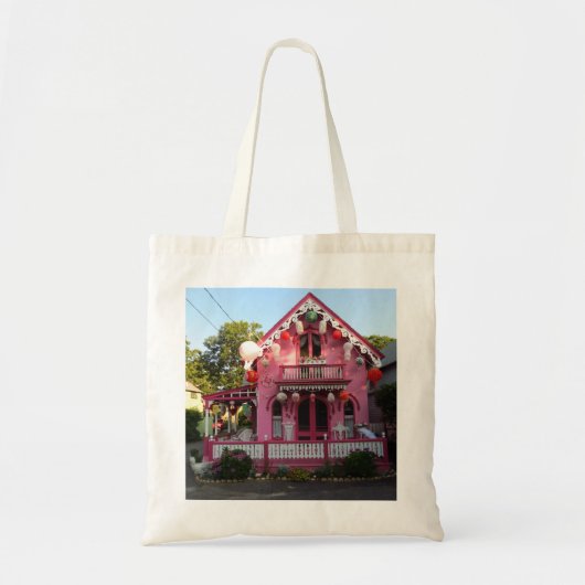 Lanterns and Pink Gingerbread - Martha's Vineyard Tragetasche (Vorne)