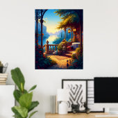 Lanterns at the Luminous Terrace Poster (Heimbüro)