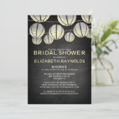 Lanterns Bridal Dusche Einladungen (Stehend Vorderseite)