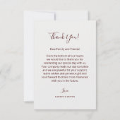 Lanterns Chinese Wedding Danke (Rückseite)