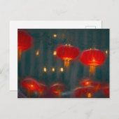Lanterns Chinesische Neujahrskarte Postkarte (Vorne/Hinten)