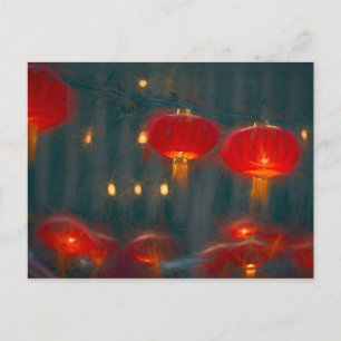 Lanterns Chinesische Neujahrskarte Postkarte