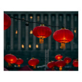 Lanterns Chinesisches Neujahr Poster (Vorderseite)