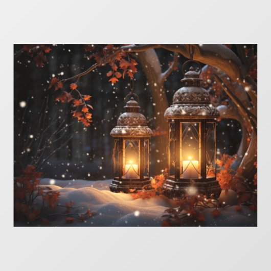 Lanterns Fensteraufkleber (Blatt)
