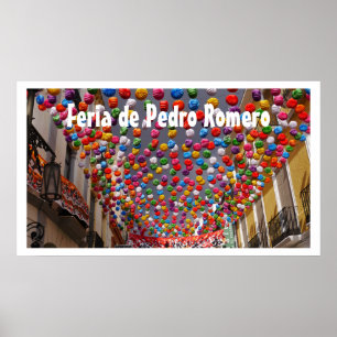 Lanterns, Feria de Pedro Romero, Ronda, Andalusien Poster