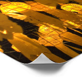 Lanterns für das Loi Krathong Festival. Poster (Ecke)