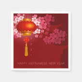 Lanterns Hao Dao Happy Vietnamese New Year PPN Serviette (Vorderseite)