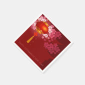 Lanterns Hao Dao Happy Vietnamese New Year PPN Serviette (Ecke)
