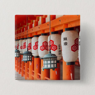 Lanterns inside Itsukushima Shrine Button
