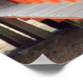 Lanterns Inside Itsukushima Shrine Poster (Ecke)