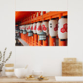 Lanterns Inside Itsukushima Shrine Poster (Küche)