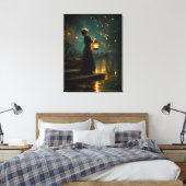 Lanterns Leinwanddruck (Insitu (Schlafzimmer))