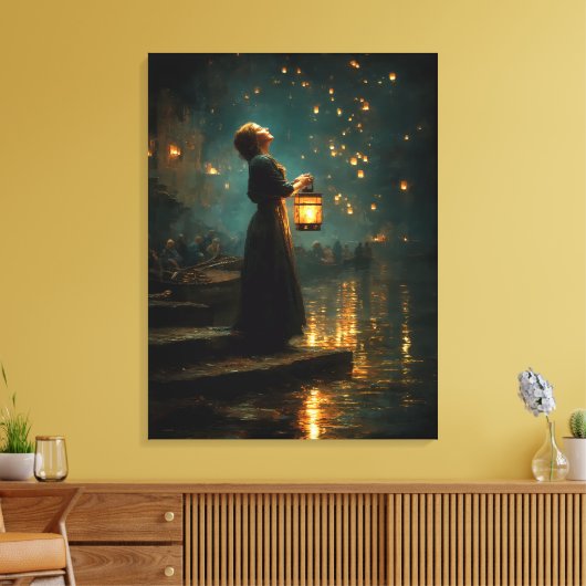 Lanterns Leinwanddruck (Insitu (Wohnzimmer))