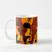 Lanterns of Bansho-ji Temple, Nagoya, Japan Kaffeetasse (Links)