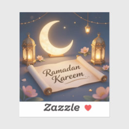 Lanterns Of Blessing - Square Vinyl  Aufkleber