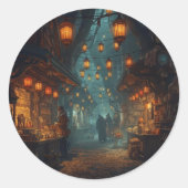 Lanterns of the Forgotten Alley Runder Aufkleber (Vorderseite)