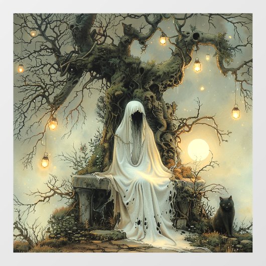 Lanterns of the Vergessene Grove Fensteraufkleber (Blatt)