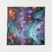 Lanterns Over Hollowbrook Wandteppich (Vorderseite (Horizontal))