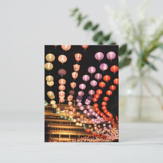 Lanterns Postkarte (Stehend Vorderseite)