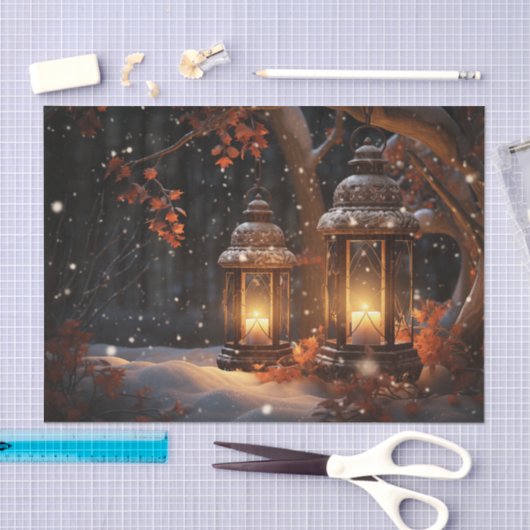 Lanterns Seidenpapier (Handwerk)