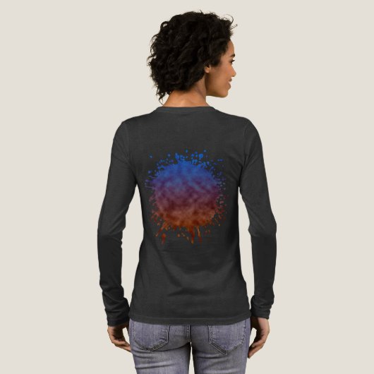 Lanterns unter den Sternen Tri-Blend Shirt (Voller Rückseite)