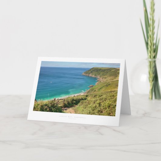 Lantic Bay, Cornwall Karte (Vorderseite)