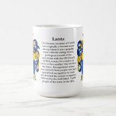 Lantz, der Ursprung, die Bedeutung und das Wappen Kaffeetasse (Mittel)