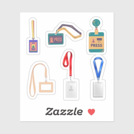 Lanyard Stickers Aufkleber (Blatt)