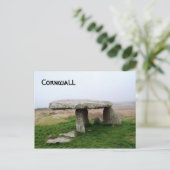Lanyon Quoit-stehende Steine Cornwall England Postkarte (Stehend Vorderseite)