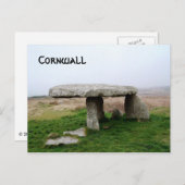 Lanyon Quoit-stehende Steine Cornwall England Postkarte (Vorne/Hinten)
