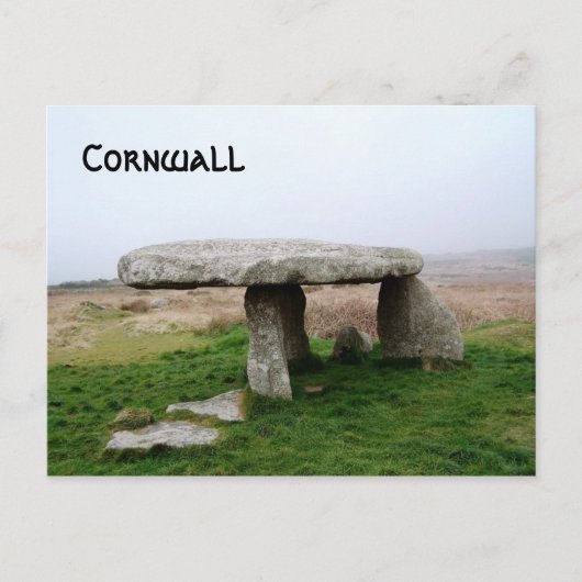 Lanyon Quoit-stehende Steine Cornwall England Postkarte (Vorderseite)