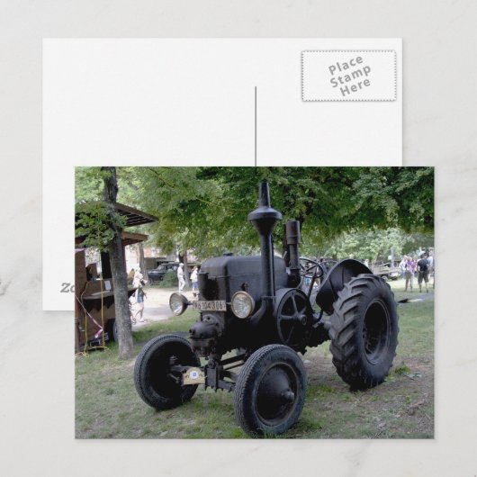 Lanz Bulldog Postkarte (Vorne/Hinten)