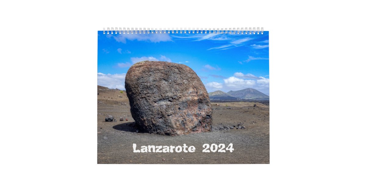 Lanzarote 2024 kalender Zazzle.de