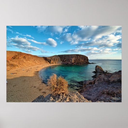 Lanzarote beach cove poster (Vorne)