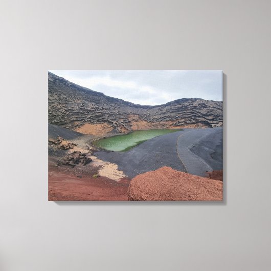 Lanzarote El Golfo Ansicht Leinwand (Vorderseite)