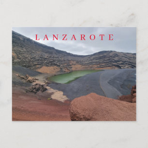 Lanzarote El Golfo Blick Postkarte