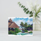 Lanzarote Kanarische Inseln Spanien Tropisch Postkarte (Stehend Vorderseite)