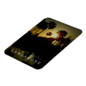 Lanzarote Palmen bei Sonnenuntergang Kühlschrankma Magnet (Linke Seite)
