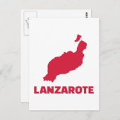 Lanzarote Postkarte (Vorne/Hinten)