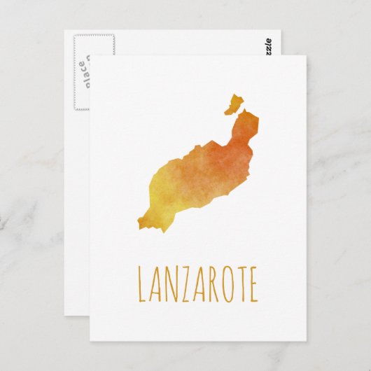 Lanzarote Postkarte (Vorne/Hinten)