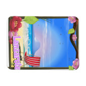 Lanzarote Reiseplakat Magnet (Horizontal)