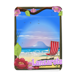 Lanzarote Reiseplakat Magnet