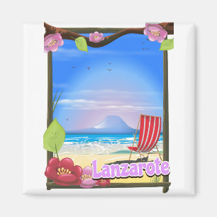 Lanzarote Reiseplakat Magnet