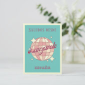 Lanzarote Spanien España Retro Vintage Postkarte (Stehend Vorderseite)