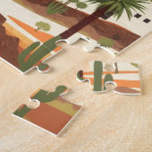 Lanzarote Spanien Puzzle Vintage Reise Szene (Seite)