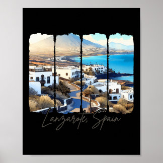 Lanzarote Spanien Reise Treffen Sie mich in Lanzar Poster