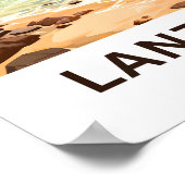 Lanzarote Spanien Reisen Print Poster (Ecke)
